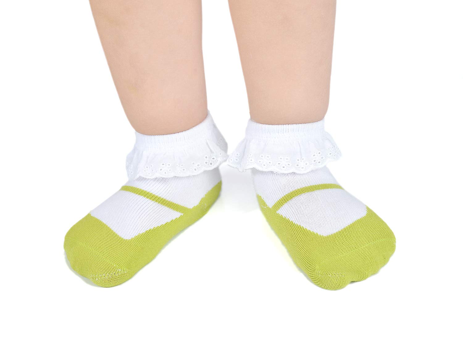 EPEIUS Unisex Baby Girls Boys Non-Slip Socks (Set of 6)