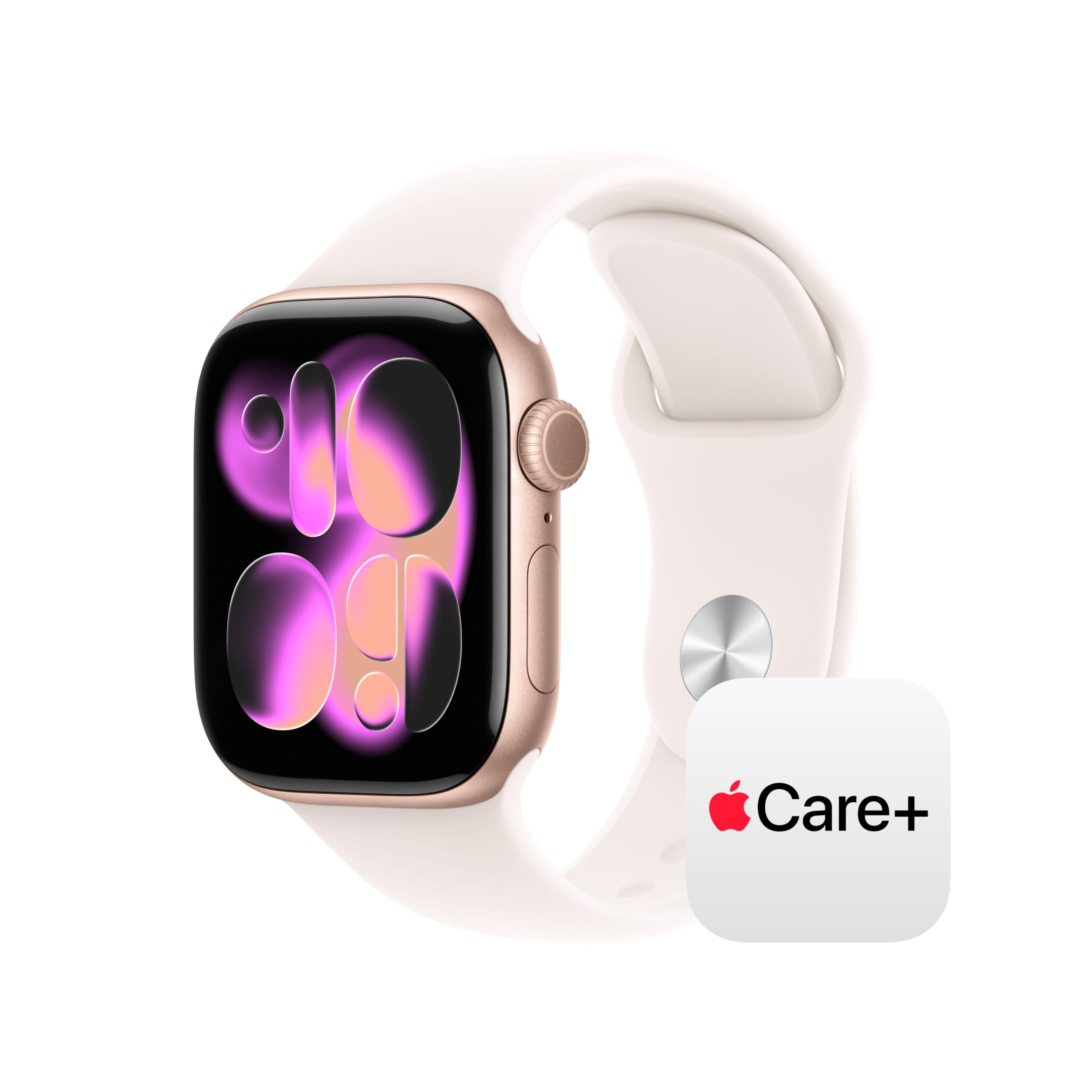 Apple Watch Series 11 [GPS + Cellular 42mm] Smartwatch with Rose Gold Aluminum Case w Light Blush Sport Band - S/M. Sleep Score, Fitness Tracker, Health Monitoring, Always-On Display, Water Resistant