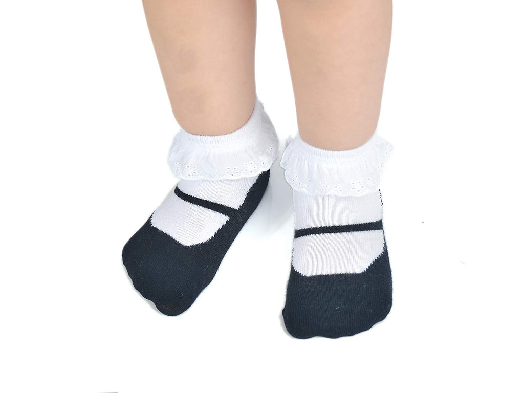 EPEIUS Unisex Baby Girls Boys Non-Slip Socks (Set of 6)