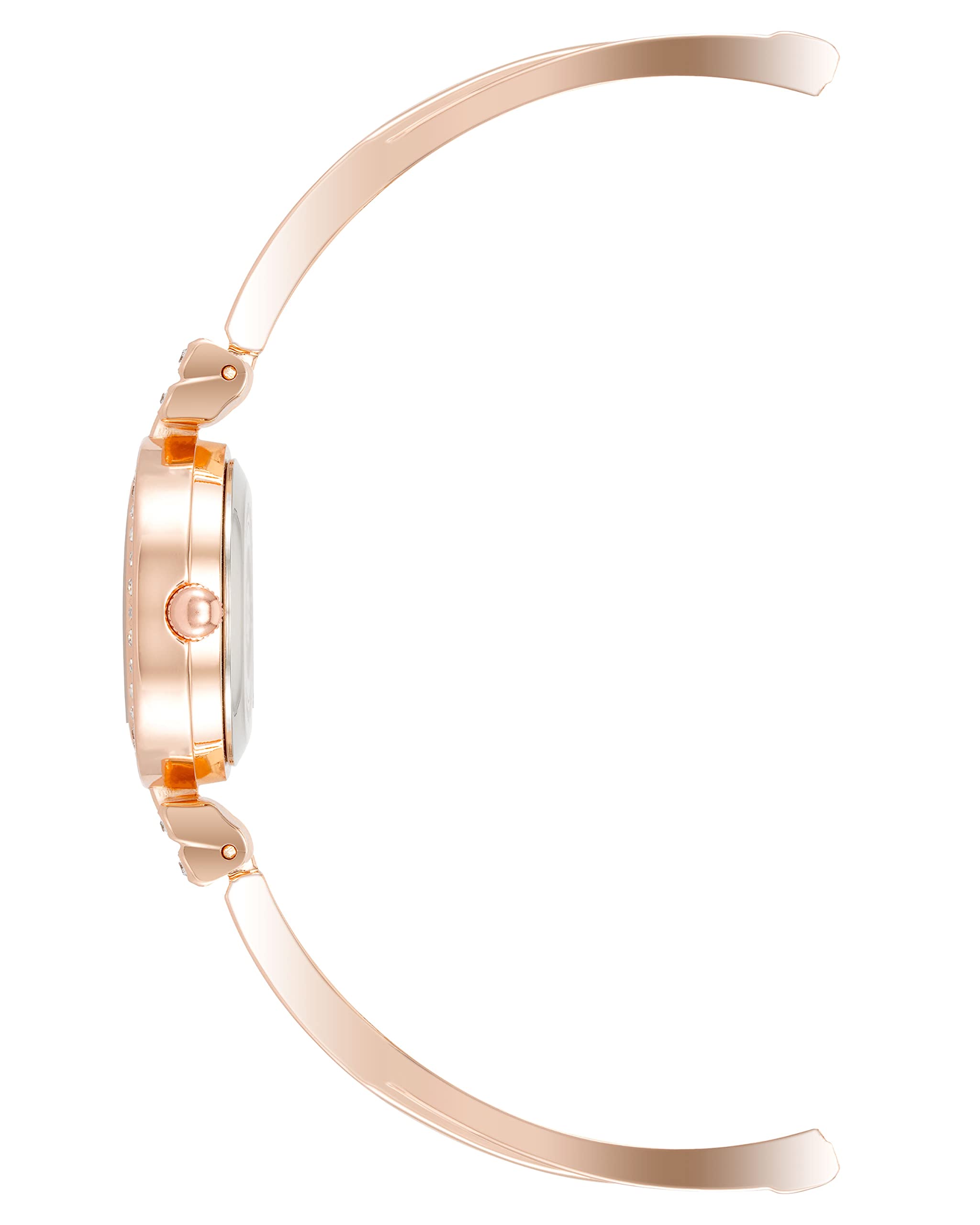 Anne Klein Women's Premium Crystal Accented Bangle Watch and Bracelet Set