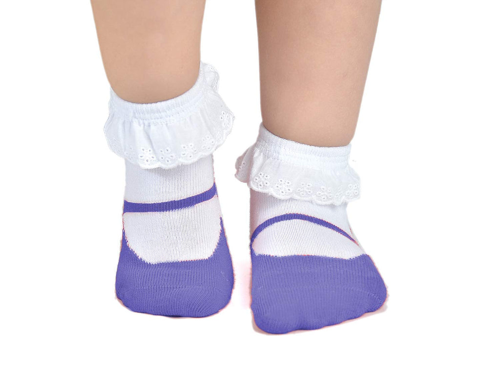 EPEIUS Unisex Baby Girls Boys Non-Slip Socks (Set of 6)