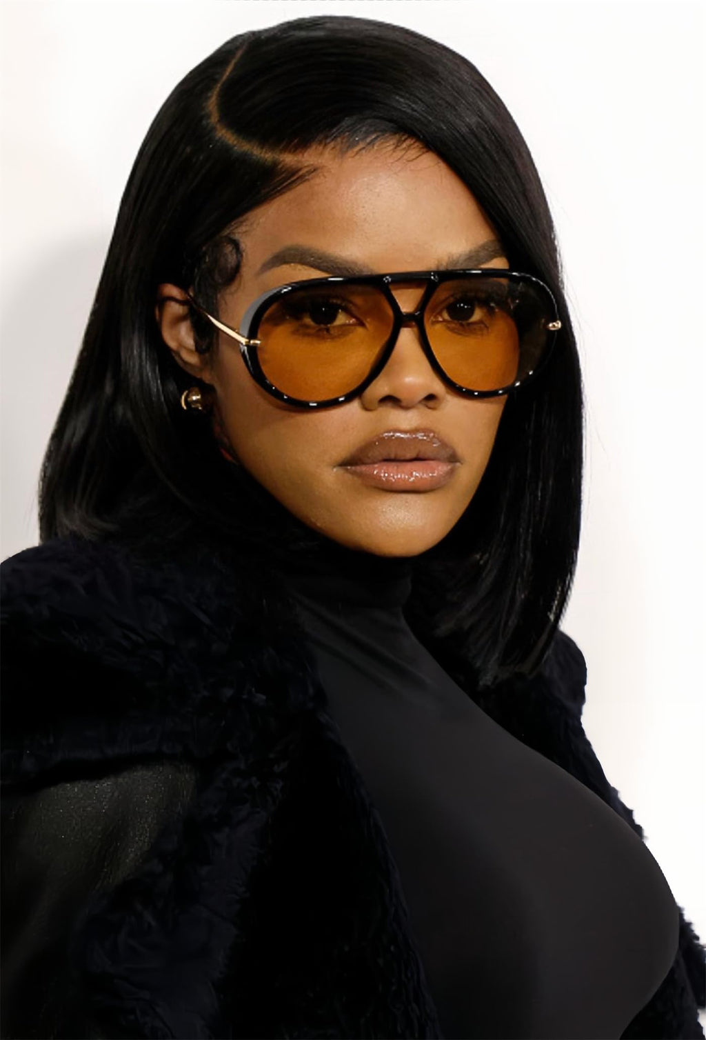 GUVIVI Retro Gold Aviator Sunglasses for Women Men, 2026 Metal Oversized 70s Aviators Black Vacation Beach Sun Glasses