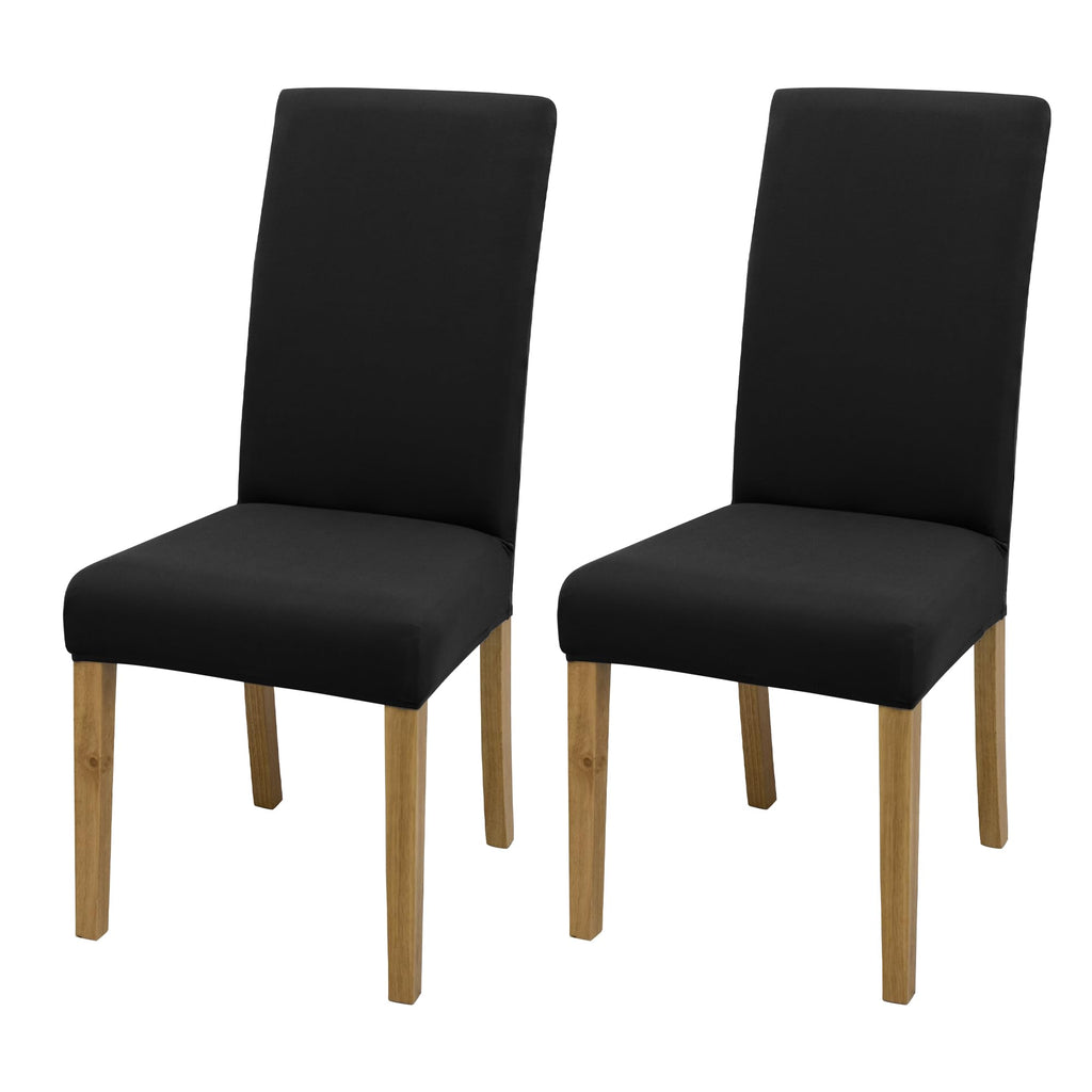 BIETYONE Stretch Dining Chair Covers Set of 6, Soft Removable Washable Kitchen Parsons Chair Slipcovers, High Elastic Seat Protector for Home Hotel Banquet