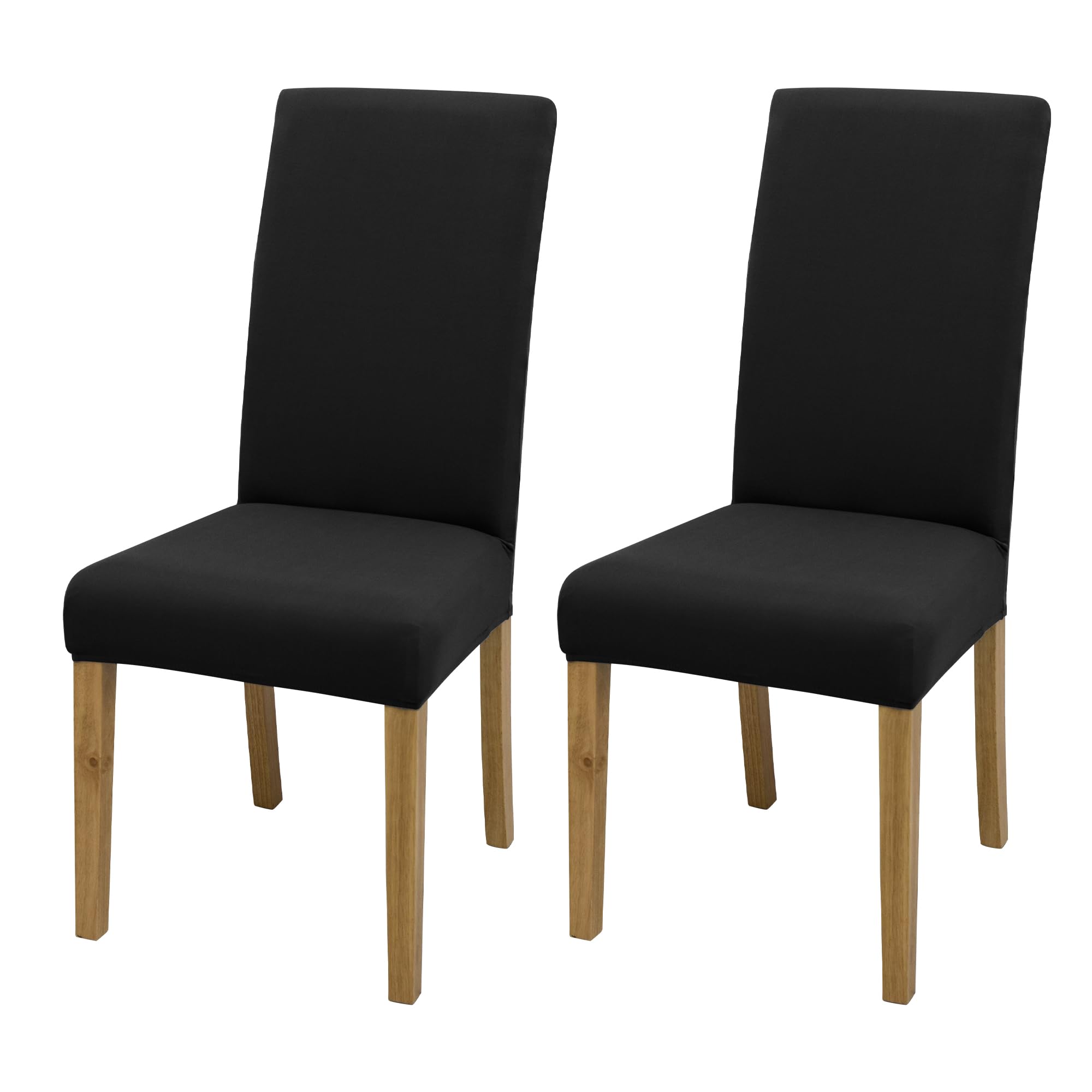 BIETYONE Stretch Dining Chair Covers Set of 6, Soft Removable Washable Kitchen Parsons Chair Slipcovers, High Elastic Seat Protector for Home Hotel Banquet