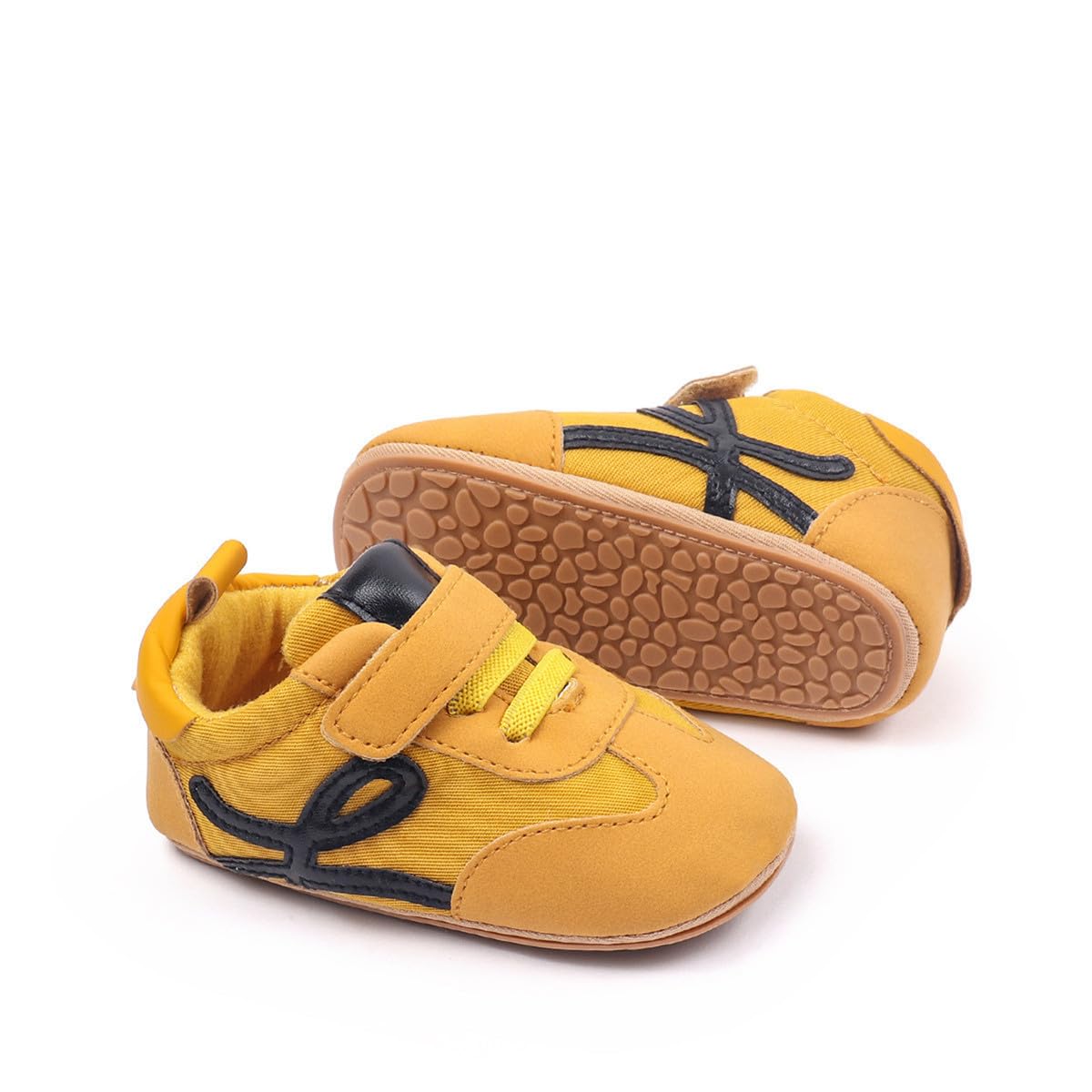 HsdsBebe Baby Boys Girls Oxford Shoes PU Leather Soft Rubber Sole Sneakers Anti-Slip Toddler Ankle Boots Infant Walking Shoes Moccasins