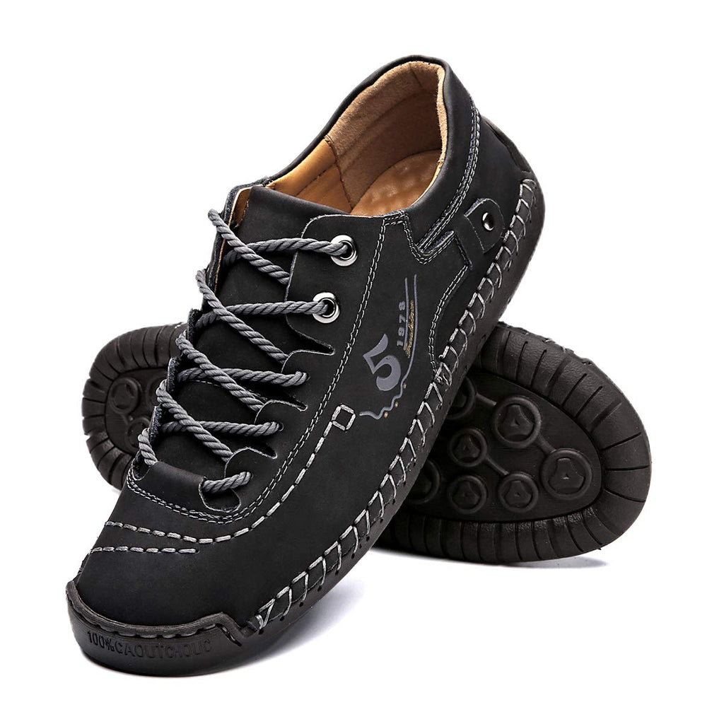 alcubieree Mens Leather Casual Shoes Comfortable Fashion Sneakers Loafers Lightweight Dress Walking Driving Shoes for Men（Size 7.5-13）