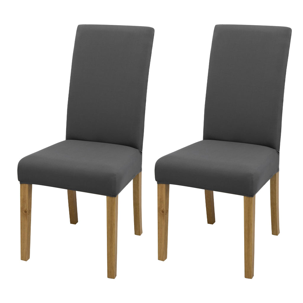 BIETYONE Stretch Dining Chair Covers Set of 6, Soft Removable Washable Kitchen Parsons Chair Slipcovers, High Elastic Seat Protector for Home Hotel Banquet