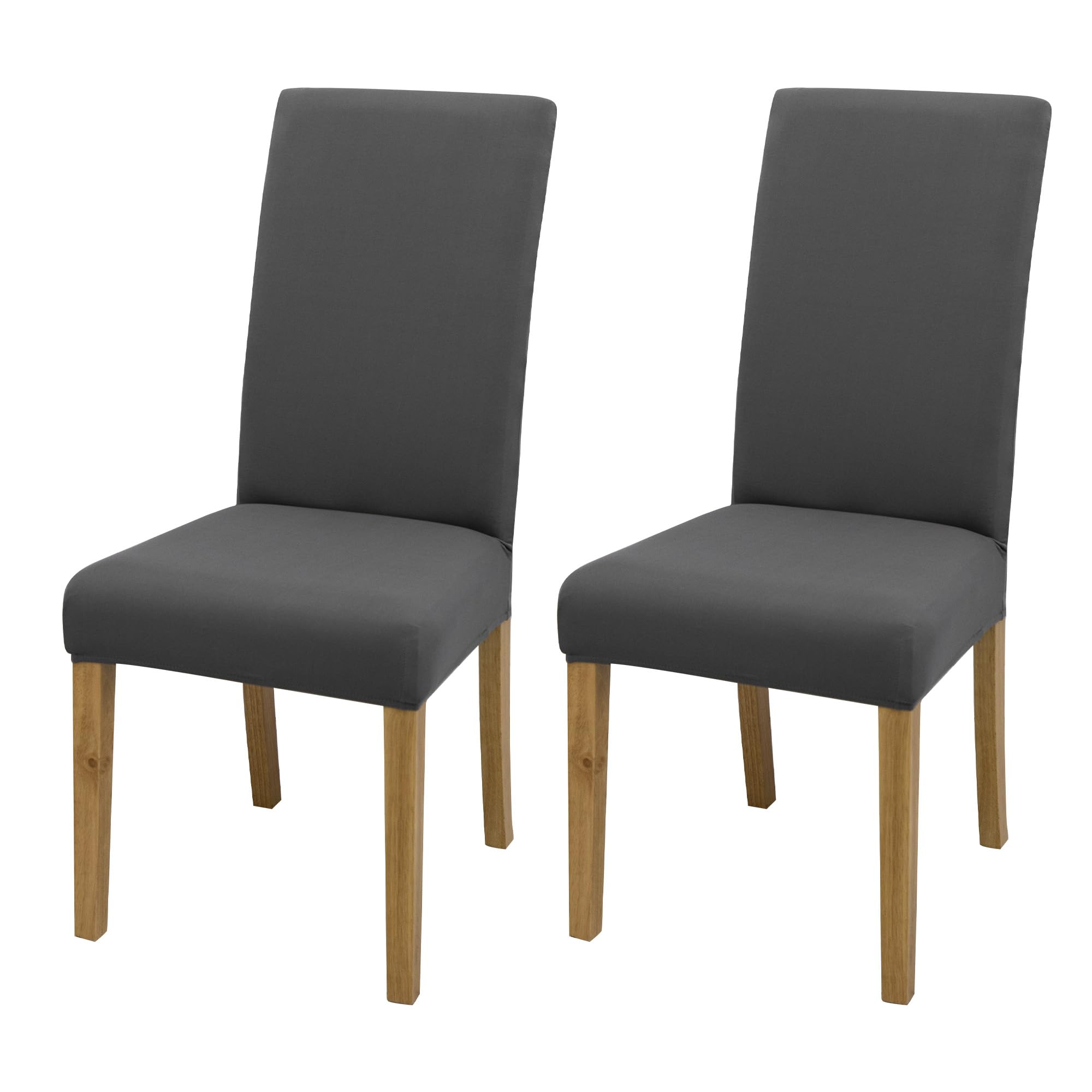 BIETYONE Stretch Dining Chair Covers Set of 6, Soft Removable Washable Kitchen Parsons Chair Slipcovers, High Elastic Seat Protector for Home Hotel Banquet