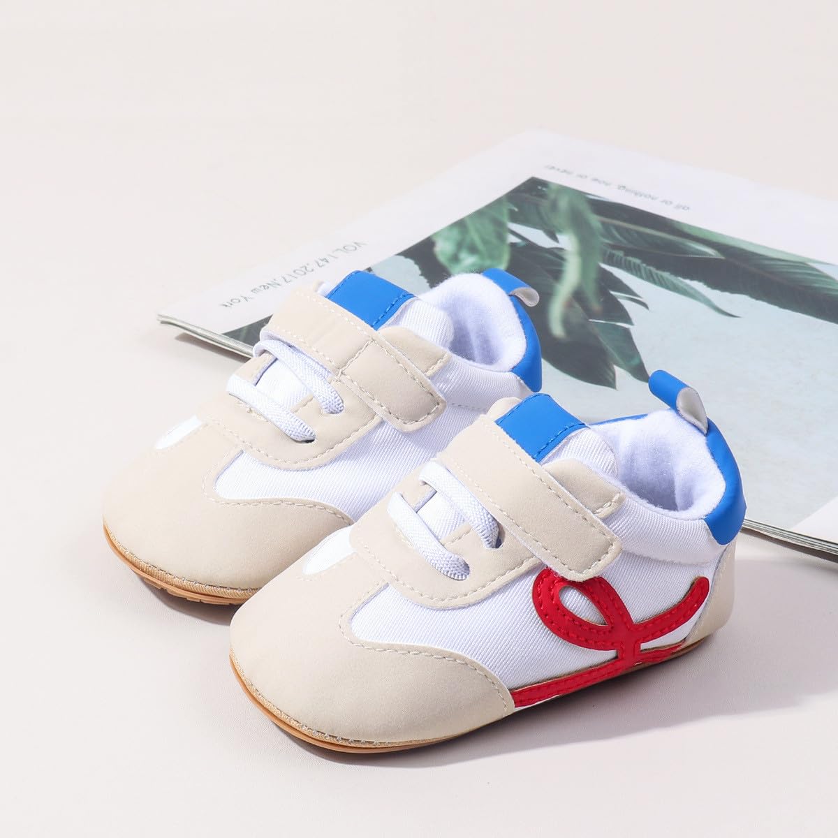 HsdsBebe Baby Boys Girls Oxford Shoes PU Leather Soft Rubber Sole Sneakers Anti-Slip Toddler Ankle Boots Infant Walking Shoes Moccasins
