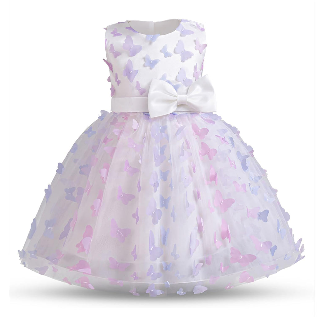 NNJXD Flower Girl Dress Kids Ruffles Lace Party Wedding Dresses