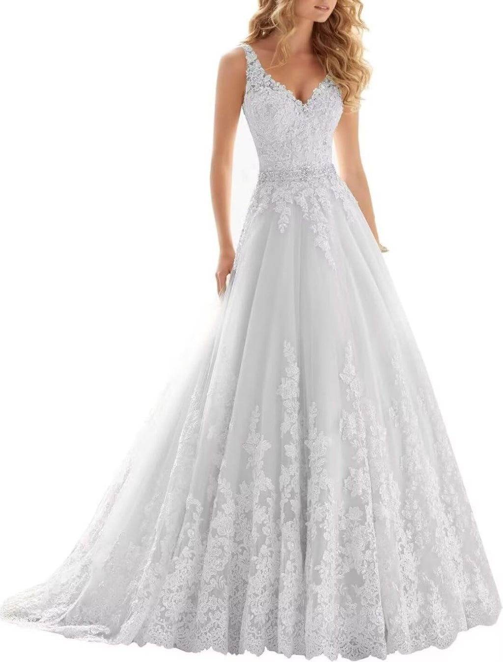 Wedding Dress for Bride Lace Appliques Mermaid Boho Beach Bridal Gowns BOF44
