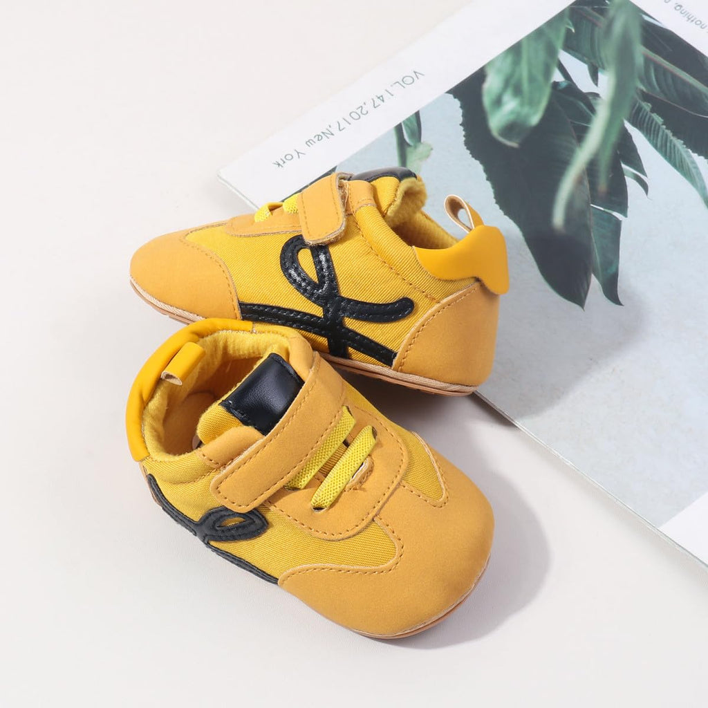 HsdsBebe Baby Boys Girls Oxford Shoes PU Leather Soft Rubber Sole Sneakers Anti-Slip Toddler Ankle Boots Infant Walking Shoes Moccasins