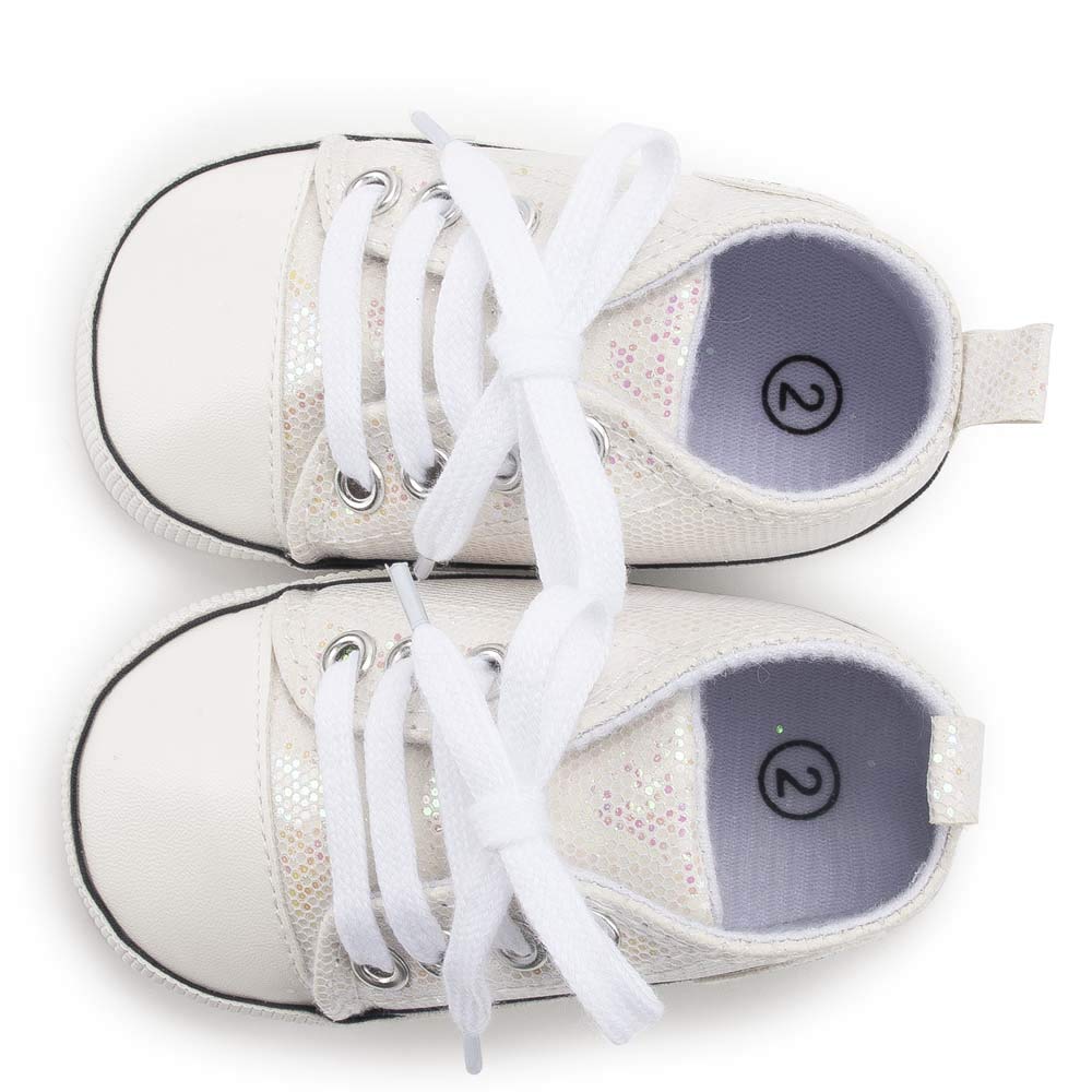 Unisex Baby Girls Boys Canvas High-top Shoes, Newborn Infant Anti-Slip Soft Sole Frist Walking Breathable Sneakers