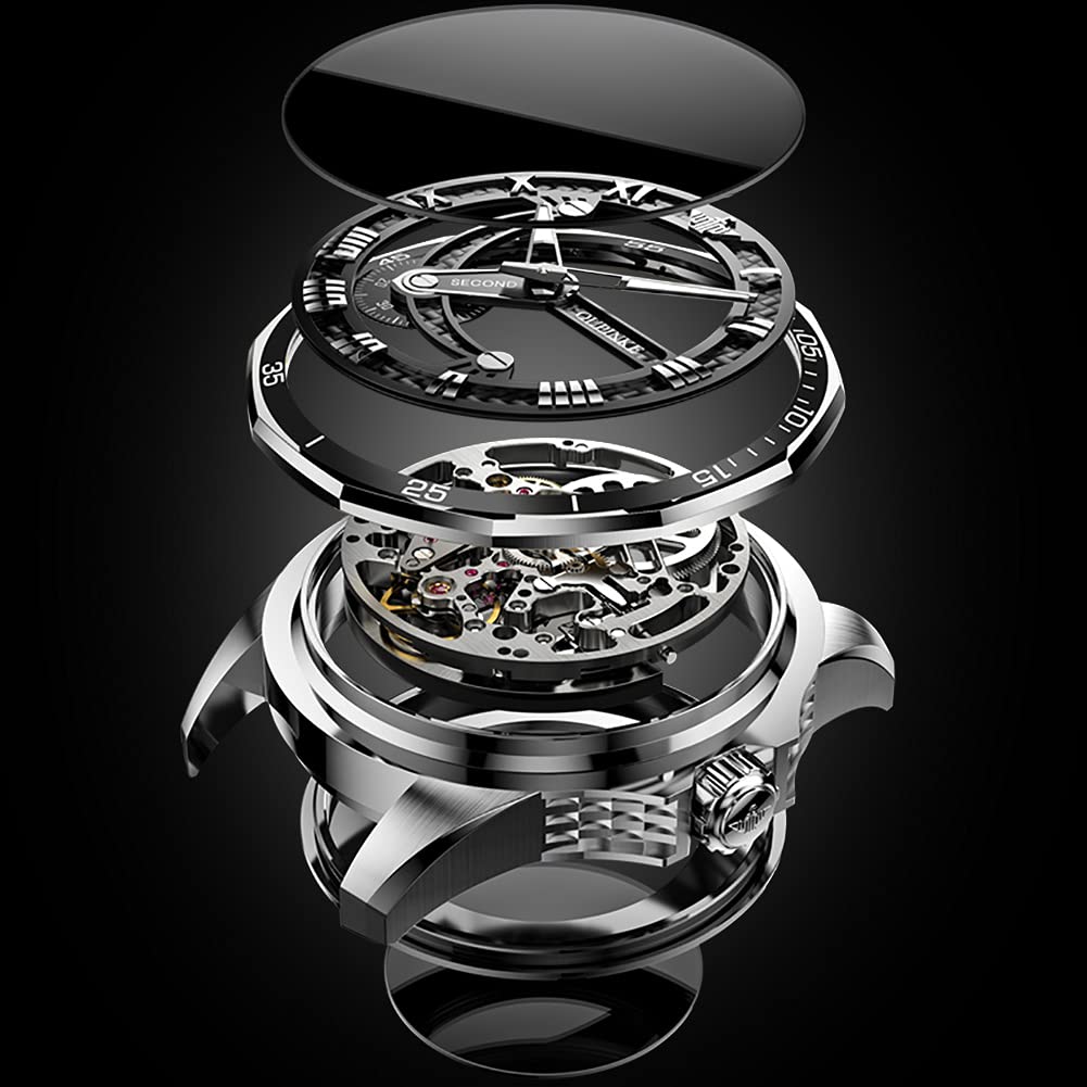 OLEVS Watches Men Waterproof Luxury Big Face Mens Watch Stainless Steel Quartz Analog Dress Watches for Men Luminous Multifunction Man Watch Relojes De Hombre