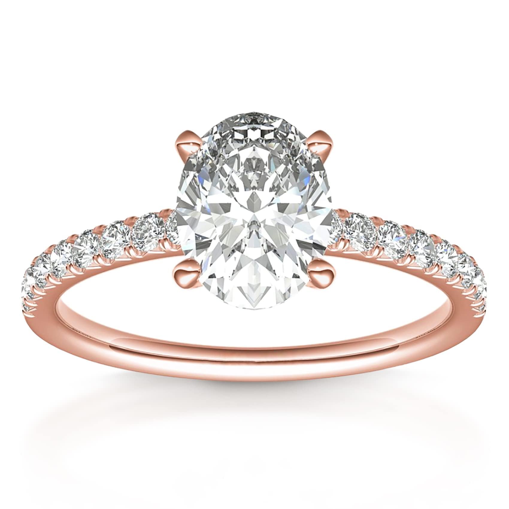 PAVOI 14K Gold Plated Engagement Rings for Women | Promise Wedding Band | 1.50CT - 3CT Cushion Cut Round Oval Cubic Zirconia Engagement Ring
