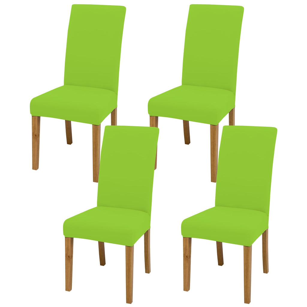 BIETYONE Stretch Dining Chair Covers Set of 6, Soft Removable Washable Kitchen Parsons Chair Slipcovers, High Elastic Seat Protector for Home Hotel Banquet