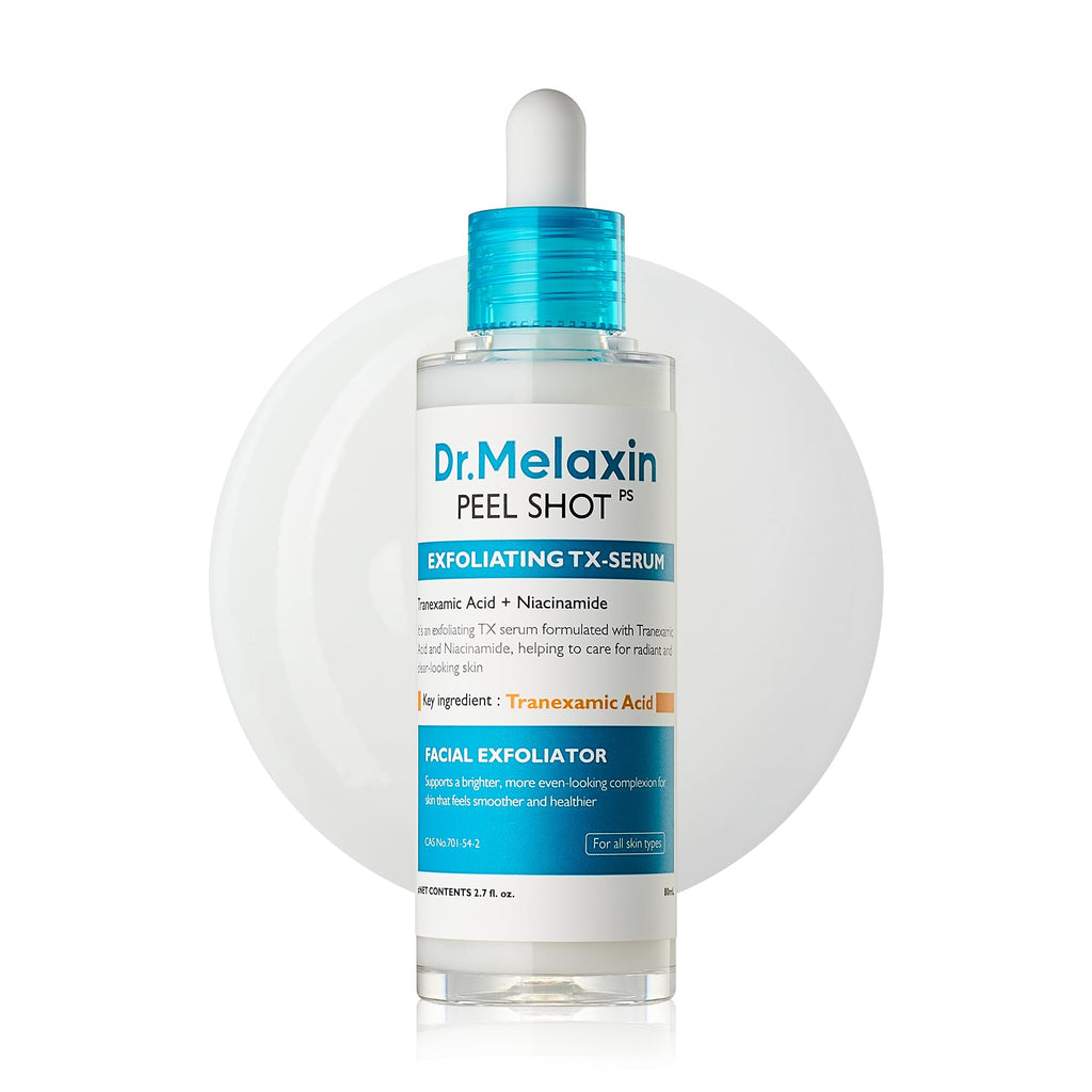 Dr. Melaxin Peel Shot Kojic Acid Turmeric Serum – Exfoliating Dark Spot Corrector with AHA/BHA & Niacinamide, Brightening & Even Tone Facial Serum (80ml / 2.70 fl oz)