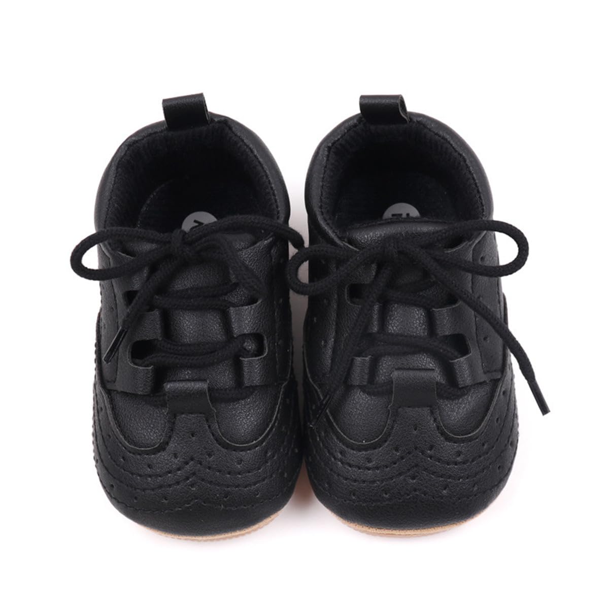 HsdsBebe Baby Boys Girls Oxford Shoes PU Leather Soft Rubber Sole Sneakers Anti-Slip Toddler Ankle Boots Infant Walking Shoes Moccasins