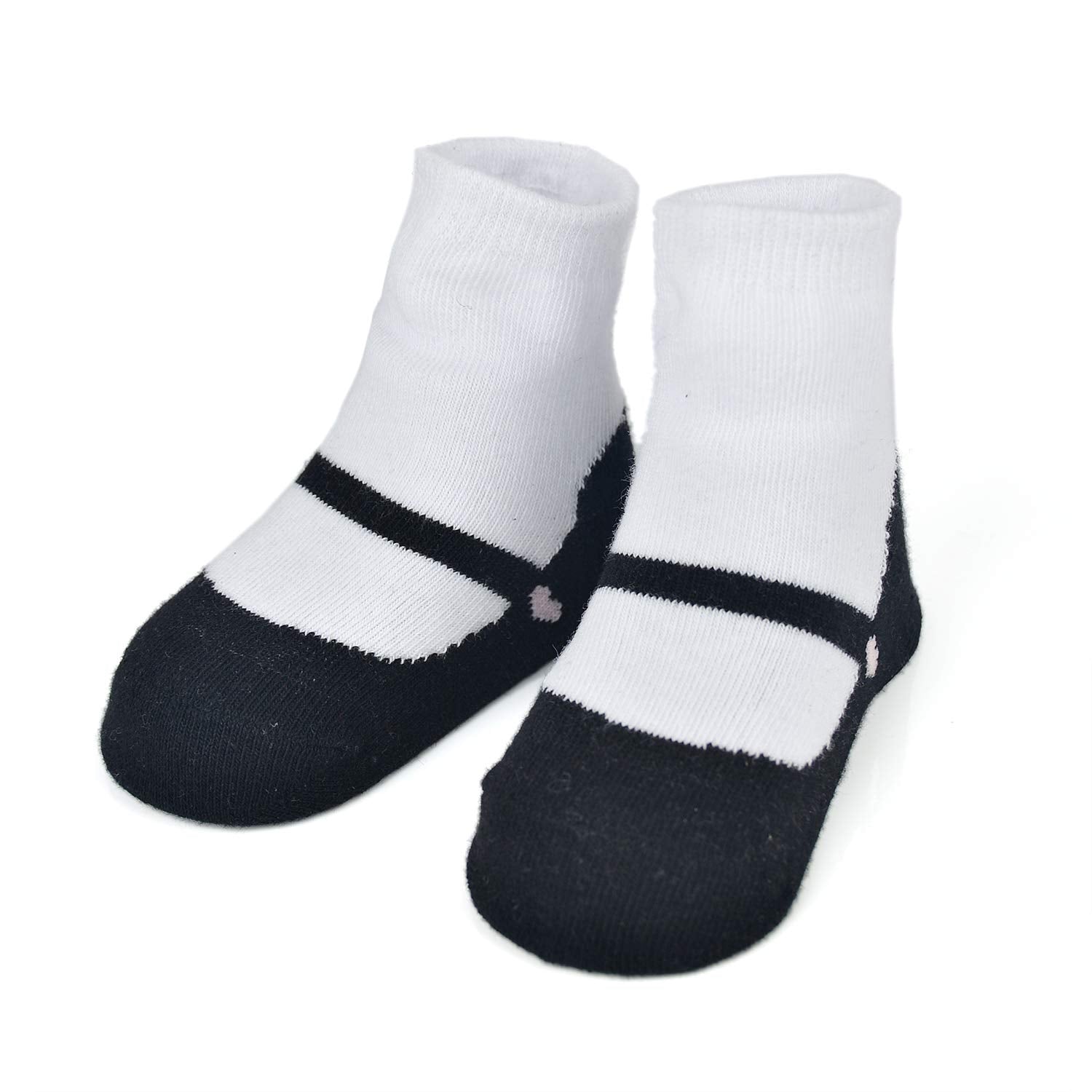 EPEIUS Unisex Baby Girls Boys Non-Slip Socks (Set of 6)