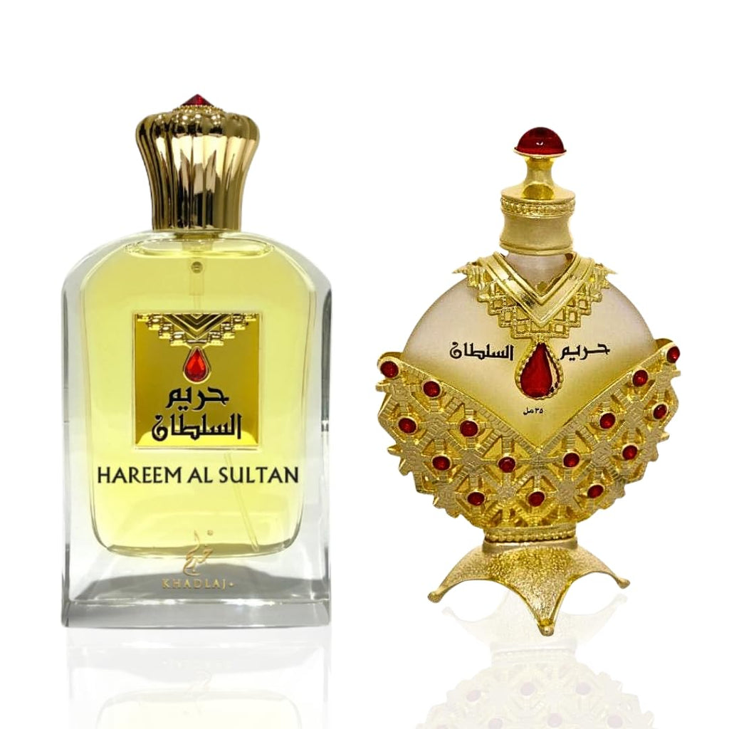 KHADLAJ PERFUMES Hareem Al Sultan Gold Concentrated Perfume Oil for Unisex, 1.18 Ounce | for Unisex