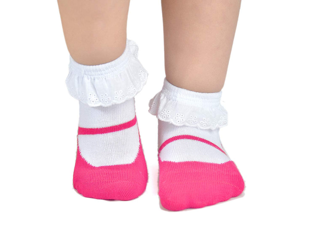 EPEIUS Unisex Baby Girls Boys Non-Slip Socks (Set of 6)