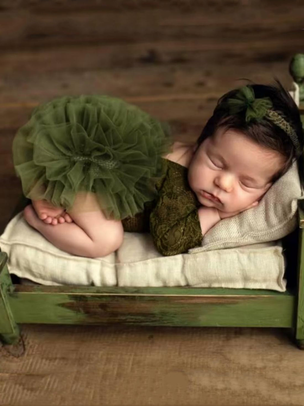 Newborn Photography Outfits Girl Baby Photography Props Lace Romper with Headress Newborn Outfits Girls Photo Props