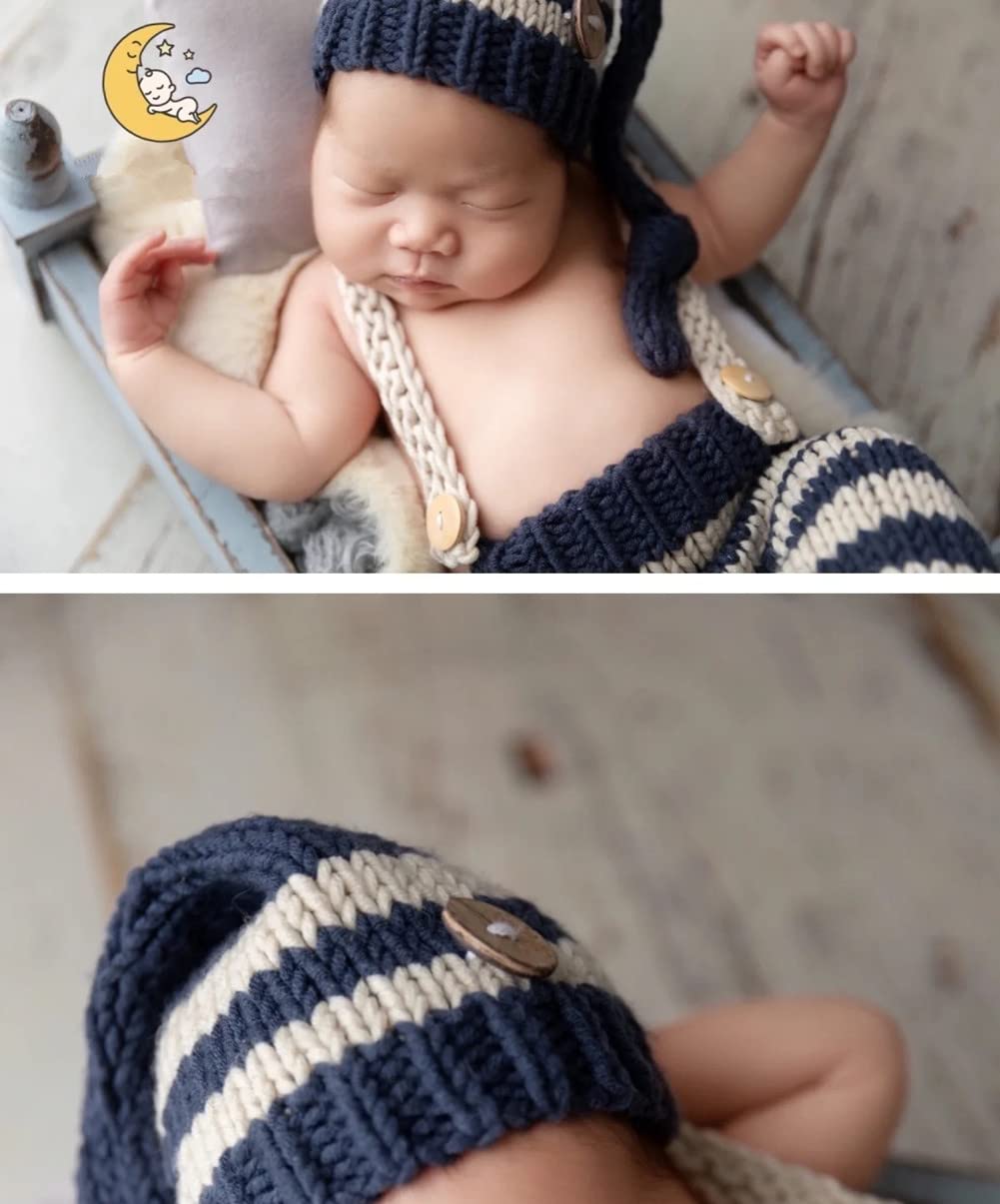 Fashion Cute Newborn Boy Girls Baby Costume Outfits Photography Props Hat Pants