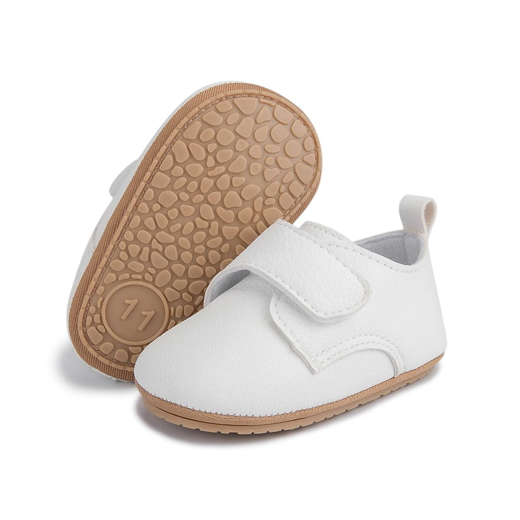 HsdsBebe Baby Boys Girls Oxford Shoes PU Leather Soft Rubber Sole Sneakers Anti-Slip Toddler Ankle Boots Infant Walking Shoes Moccasins