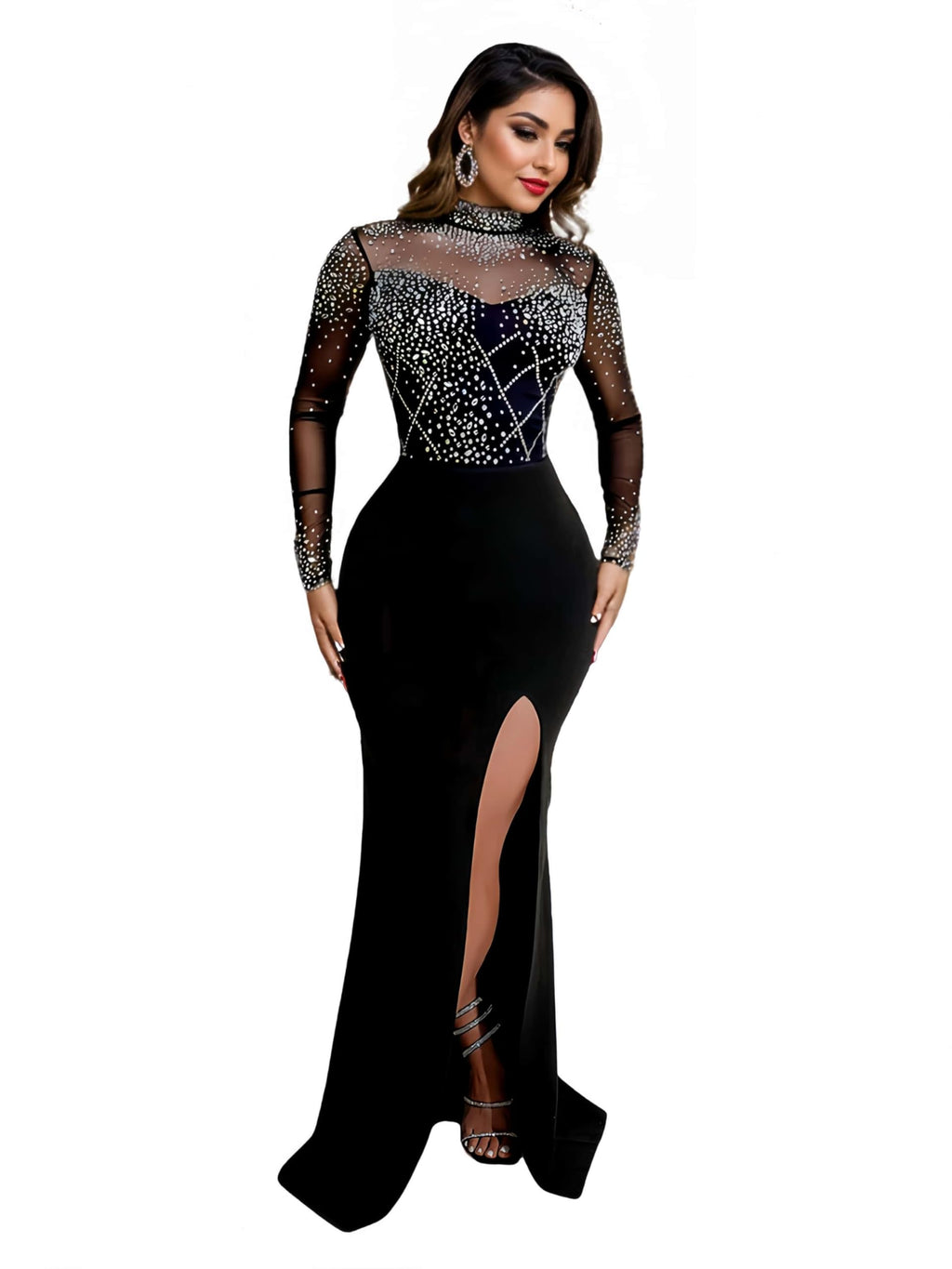 Figdaw Rhinestone Embellished Formal Gowns and Evening Dresses for Women 2026