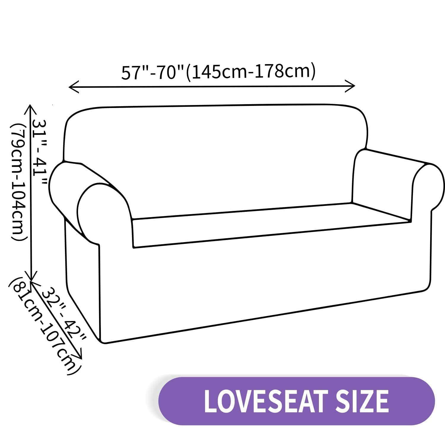 ZNSAYOTX Super Stretch Chair Slipcover (30"-47"), New Striped Sofa Chair Covers for Living Room, Dogs Pet Friendly Anti-Slip Chair Protector Spandex Armchair Slipcovers (Beige, Chair)