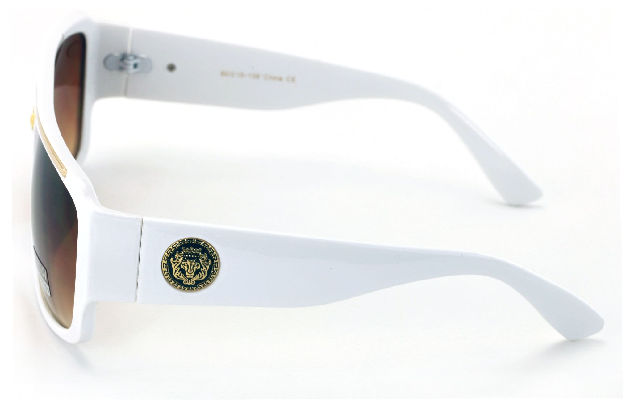 Lion Head Flat Top Hip Hop Rapper Retro Bold Sunglasses