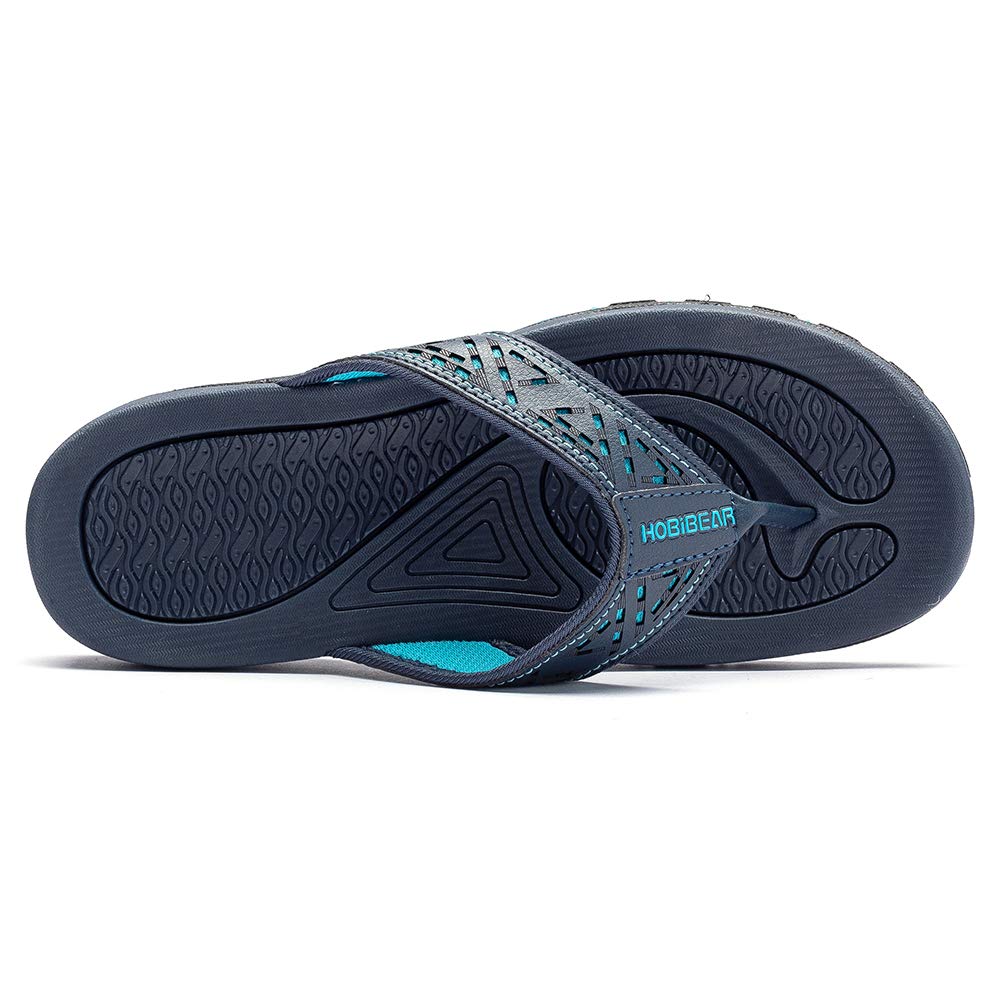KIIU Mens Thong Sandals Indoor and Outdoor Beach Flip Flop