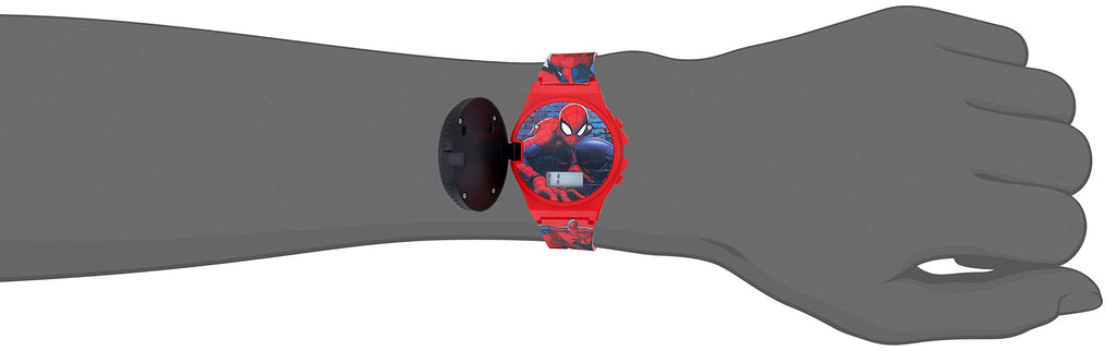 Marvel Spider-Man Kids Watches – Digital Display, Interactive Features, Adjustable Strap, Vibrant Spider-Man Graphics, Durable for Active Kids