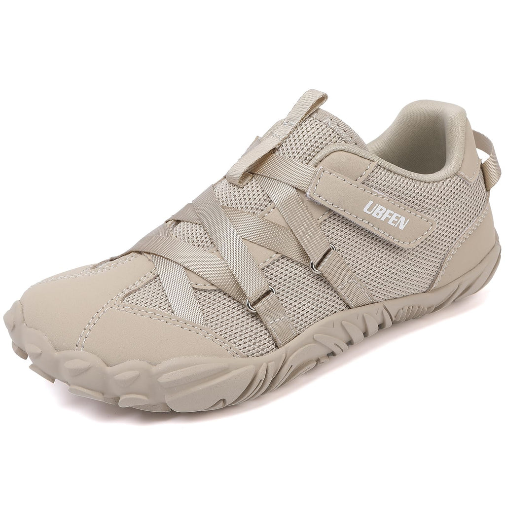UBFEN Kids Barefoot Shoes Zero Drop Minimalist Sneakers Boys Girls - Lightweight Wide Toe Box Running School Shoes with Hook Loop
