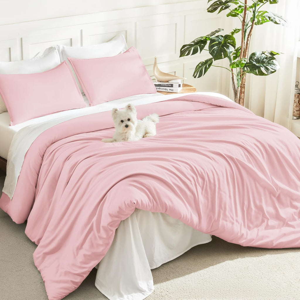Litanika King Size Comforter Set, 3 Pieces Lightweight Solid Comforter King Size, All Season Fluffy Down Alternative Comforter Bed Set Quilt Blanket, Sage Green, King