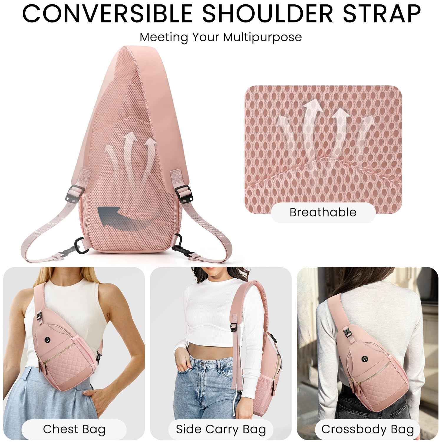 Small Crossbody Purses Bags for Women Men Travel, Chest Sling Bag Women Casual Cross Body Bag for Woman Sling Backpack
