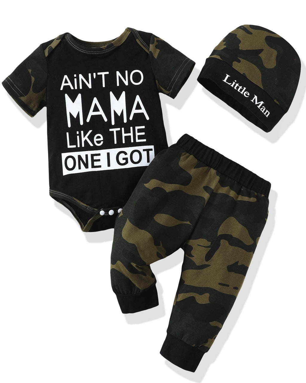 Renotemy Newborn Infant Baby Boy Clothes Outfits New to The Crew Outfits Long Pants Toddler Baby Boy Clothes Set