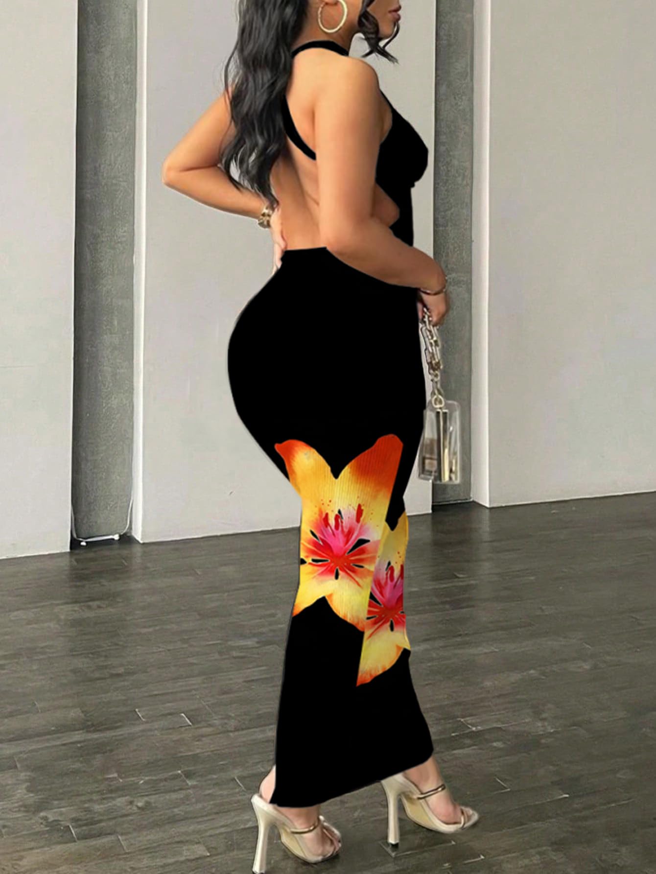 Nimsruc Women Summer Sexy Bodycon Maxi Dress Casual Long Dresses
