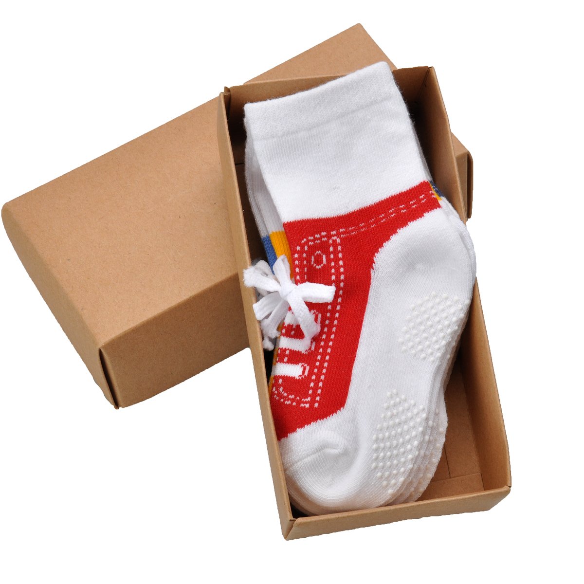 EPEIUS Unisex Baby Girls Boys Non-Slip Socks (Set of 6)