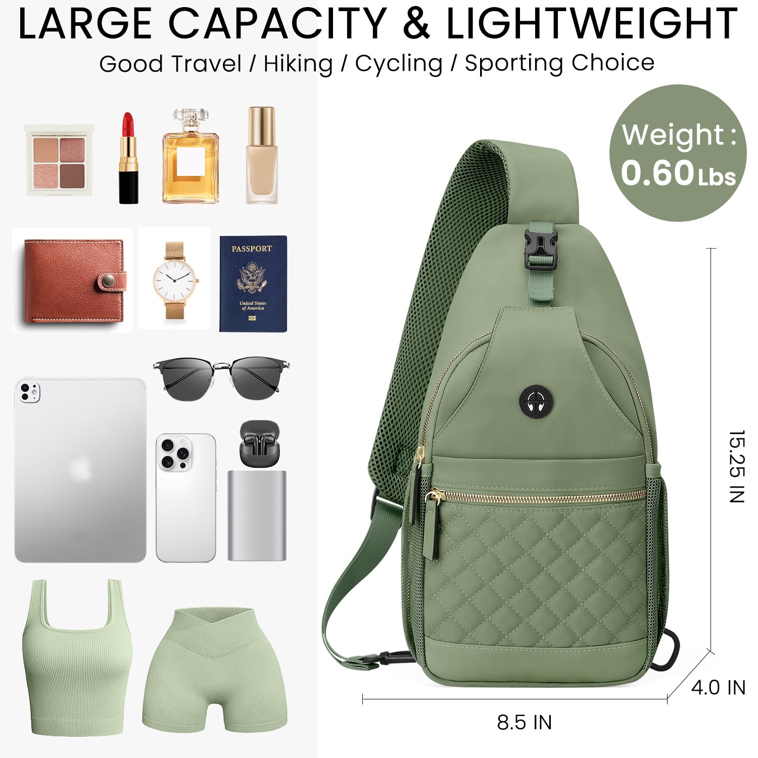 Small Crossbody Purses Bags for Women Men Travel, Chest Sling Bag Women Casual Cross Body Bag for Woman Sling Backpack