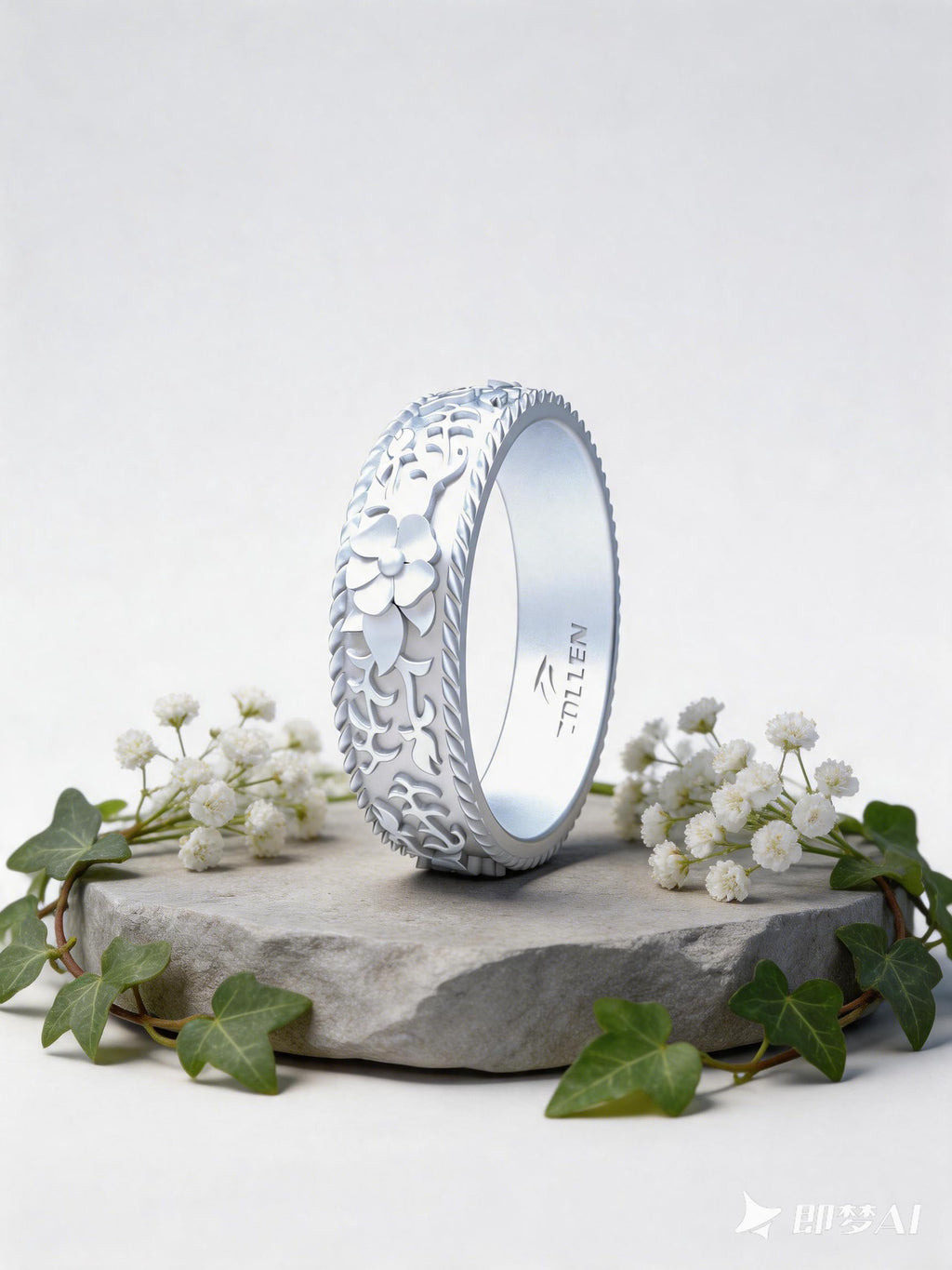Silicone Wedding Rings for Women 1/4/7 Packs -Stackable Silicone Rubber Wedding Bands - Innovative Flower & Vine Collection
