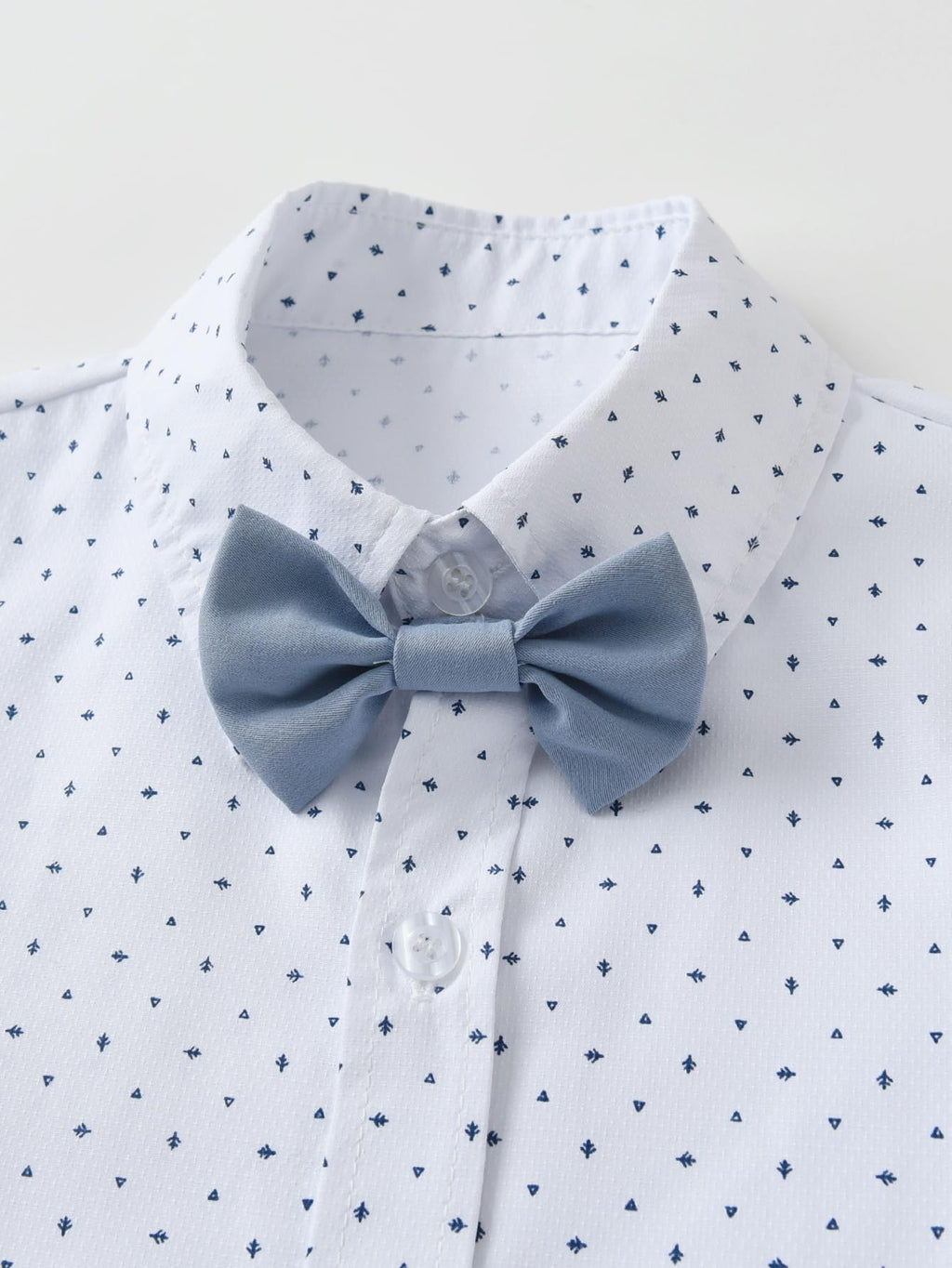 Boarnseorl Baby Boys Gentleman Outfits Suits, Infant Shirt+Shorts+Bow Tie+Suspenders