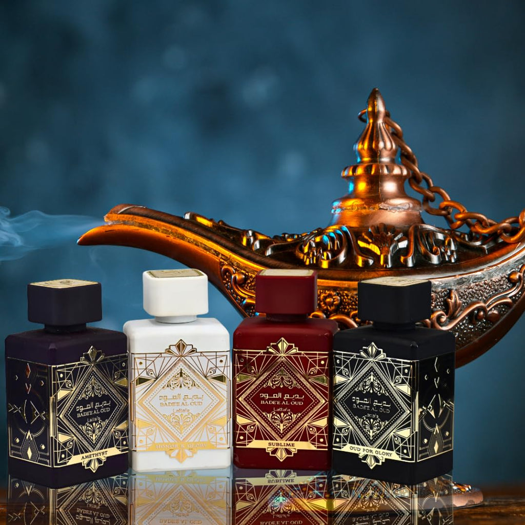 Lattafa Perfumes Bade'e Al Oud, Oud for Glory for Unisex Eau de Parfum Spray, 3.4 Ounce