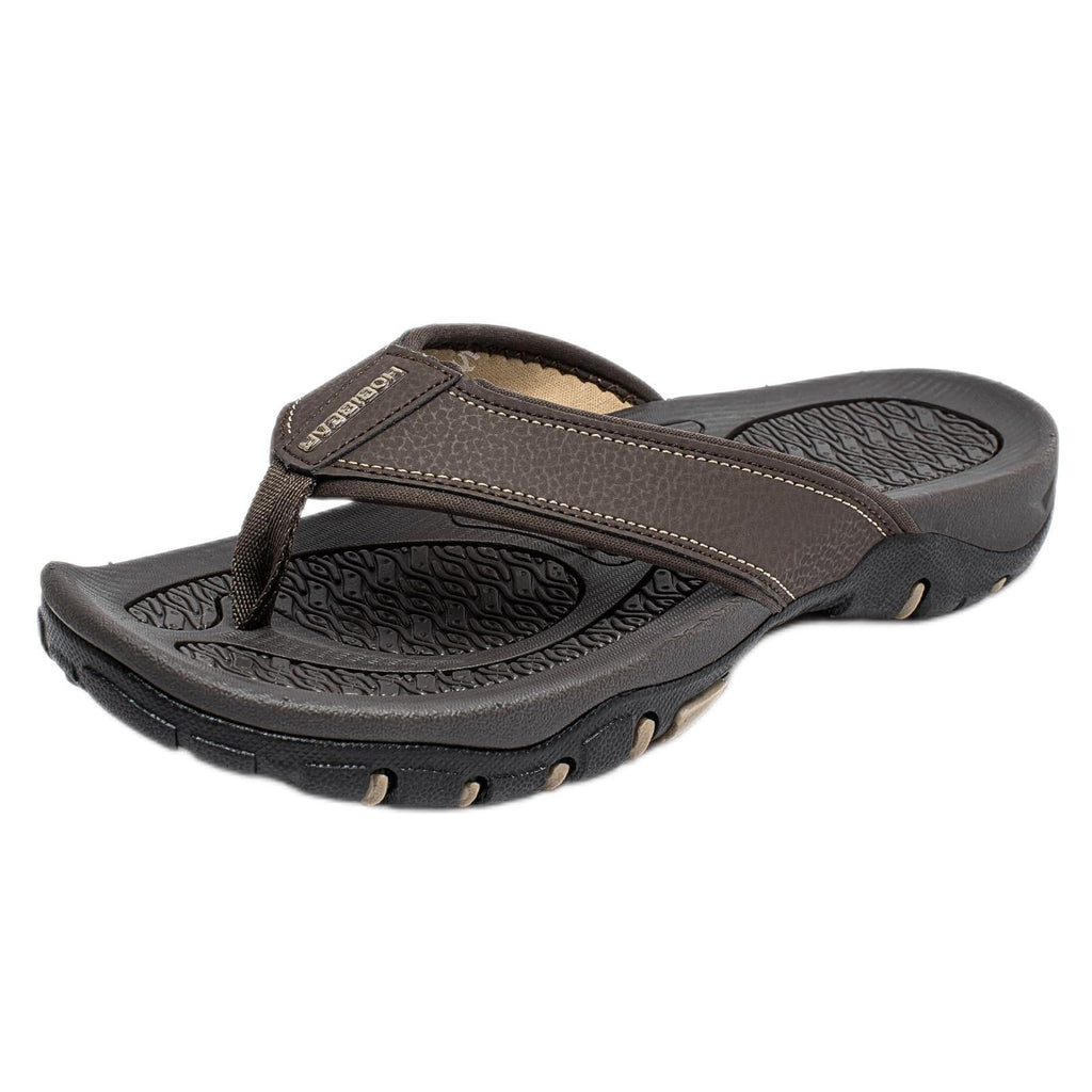 KIIU Mens Thong Sandals Indoor and Outdoor Beach Flip Flop