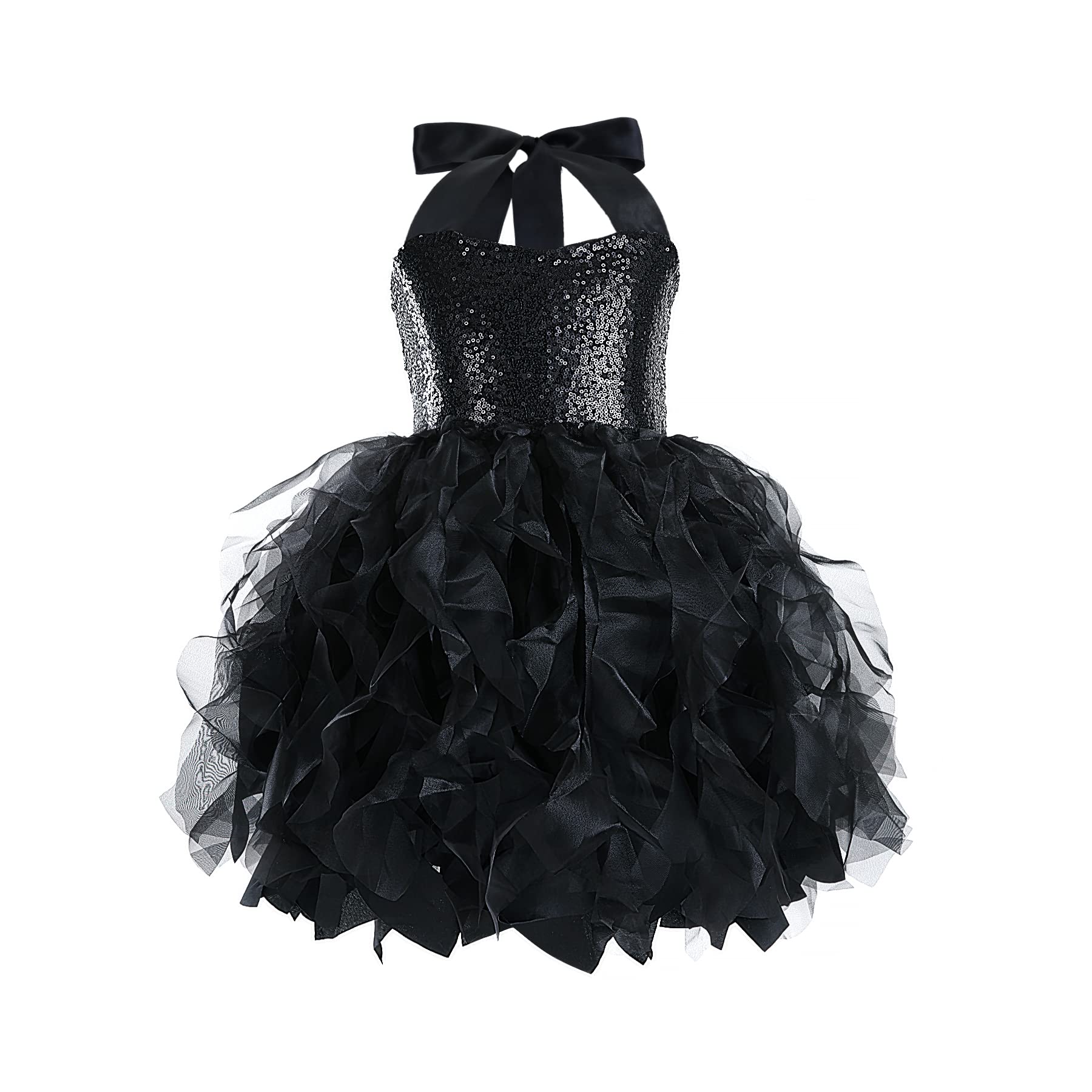 Suppromo Tutu Dress for Girls Sparkly Sequin Tulle Princess Birthday Party Prom Outfit Toddler Girls Sneaker Ball Gown Dress
