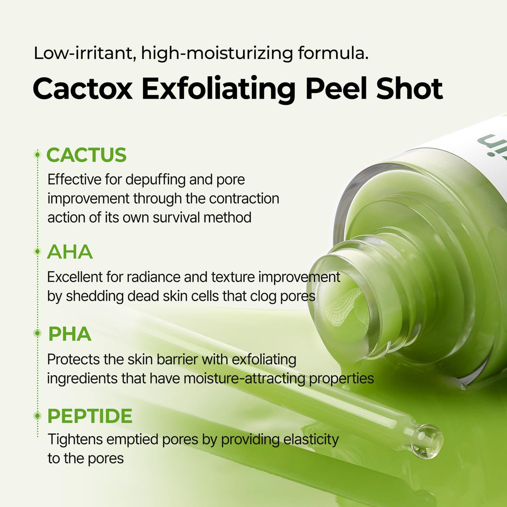 Dr. Melaxin Peel Shot Kojic Acid Turmeric Serum – Exfoliating Dark Spot Corrector with AHA/BHA & Niacinamide, Brightening & Even Tone Facial Serum (80ml / 2.70 fl oz)