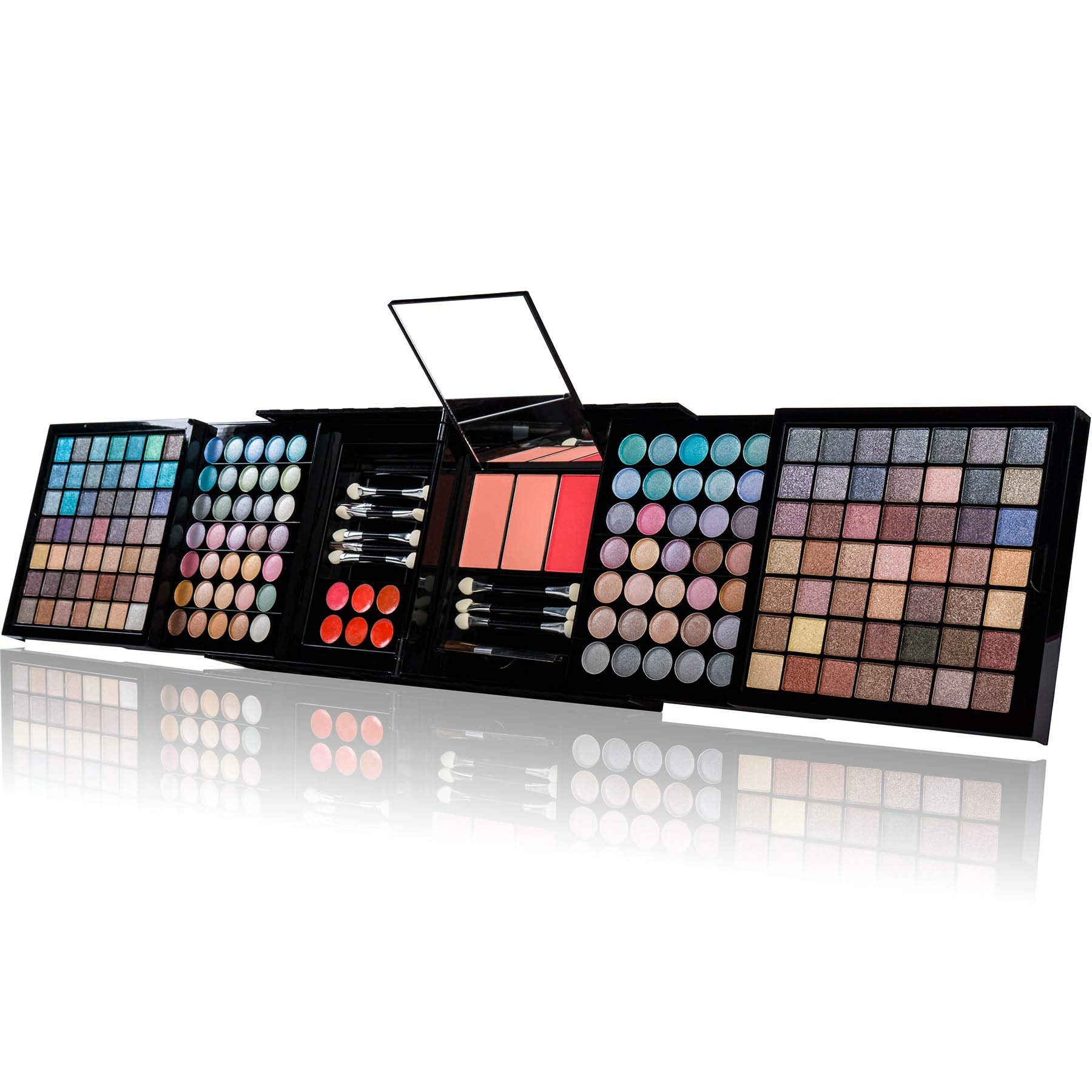 SHANY Elevated Essentials Makeup Set - All-in-One Makeup Kit with 72 Eyeshadows, 28 Lip Colors, 18 Gel Eyeliners, 10 Blushes, 1 Eye Primer, and 1 Cream Concealer
