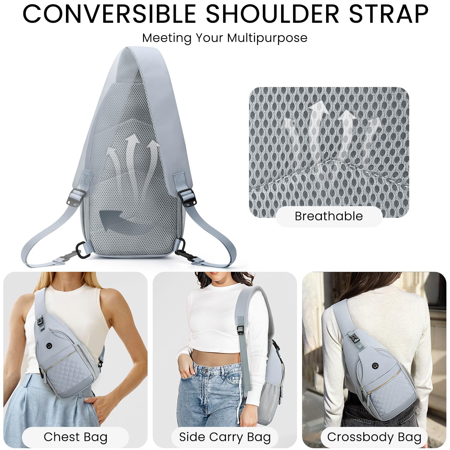 Small Crossbody Purses Bags for Women Men Travel, Chest Sling Bag Women Casual Cross Body Bag for Woman Sling Backpack