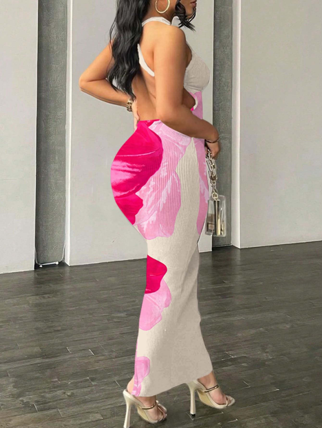 Nimsruc Women Summer Sexy Bodycon Maxi Dress Casual Long Dresses