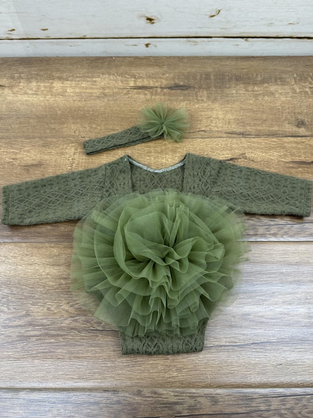 Newborn Photography Outfits Girl Baby Photography Props Lace Romper with Headress Newborn Outfits Girls Photo Props